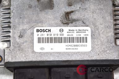 Компютър двигател 0281010819 за RENAULT MEGANE I (BA0/1_) 1.9 dCi (BA05, BA1F) (1995 - 2004)