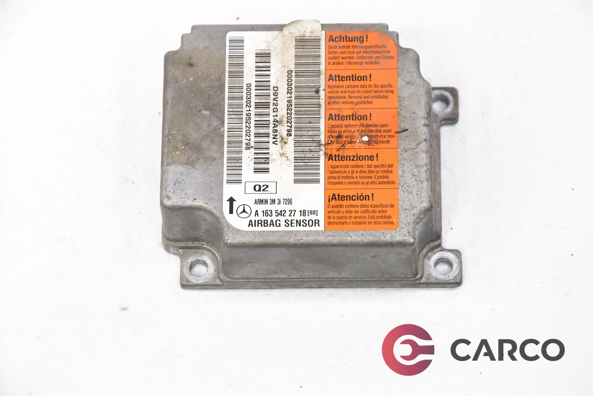 AIRBAG сензор A1635422718 за MERCEDES-BENZ M-CLASS (W163) ML 400 CDI (163.128) (1998 - 2005)