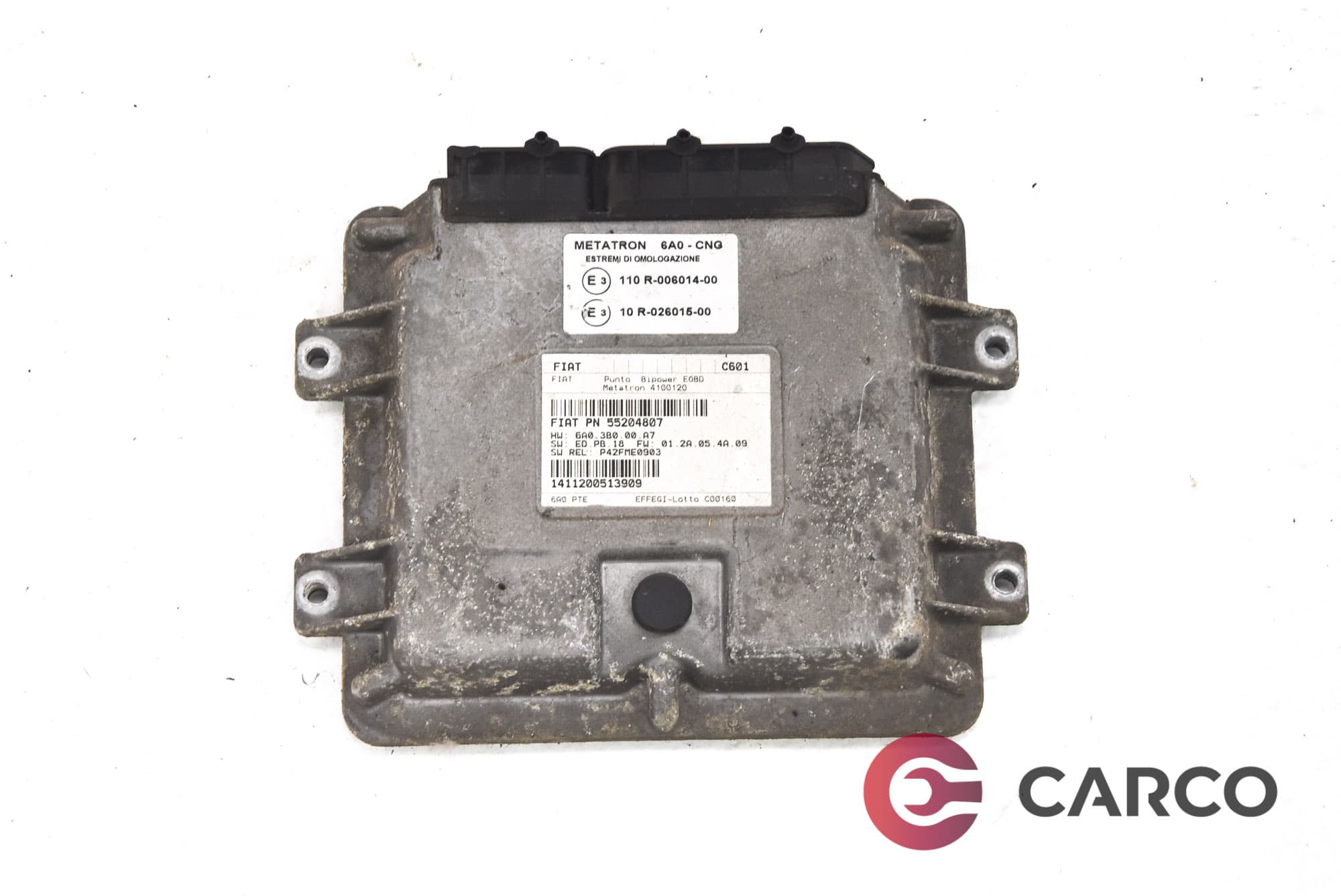 Компютър двигател 55204807 за FIAT PUNTO (188) 1.2 Natural Power (1999)