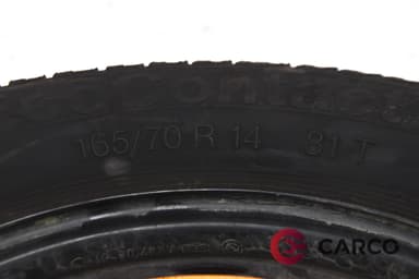 Резервна гума с джанта 14 цола 165/70R14 1 брой за FIAT PUNTO (188) 1.2 60 (188.030, .050, .130, .150, .230, .250) (1999)