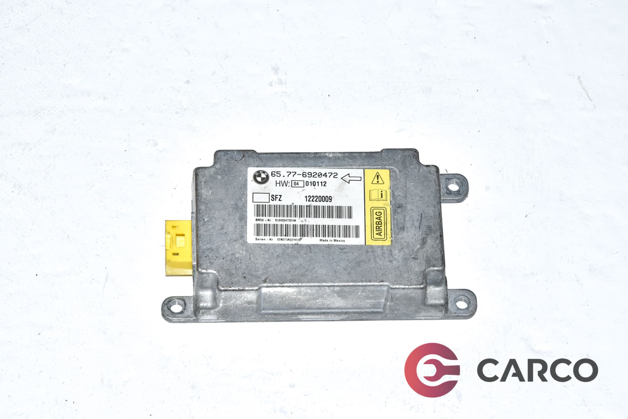 AIRBAG сензор 6920477 за BMW 7 седан (E65, E66, E67) 745 i,Li (2001 - 2009)