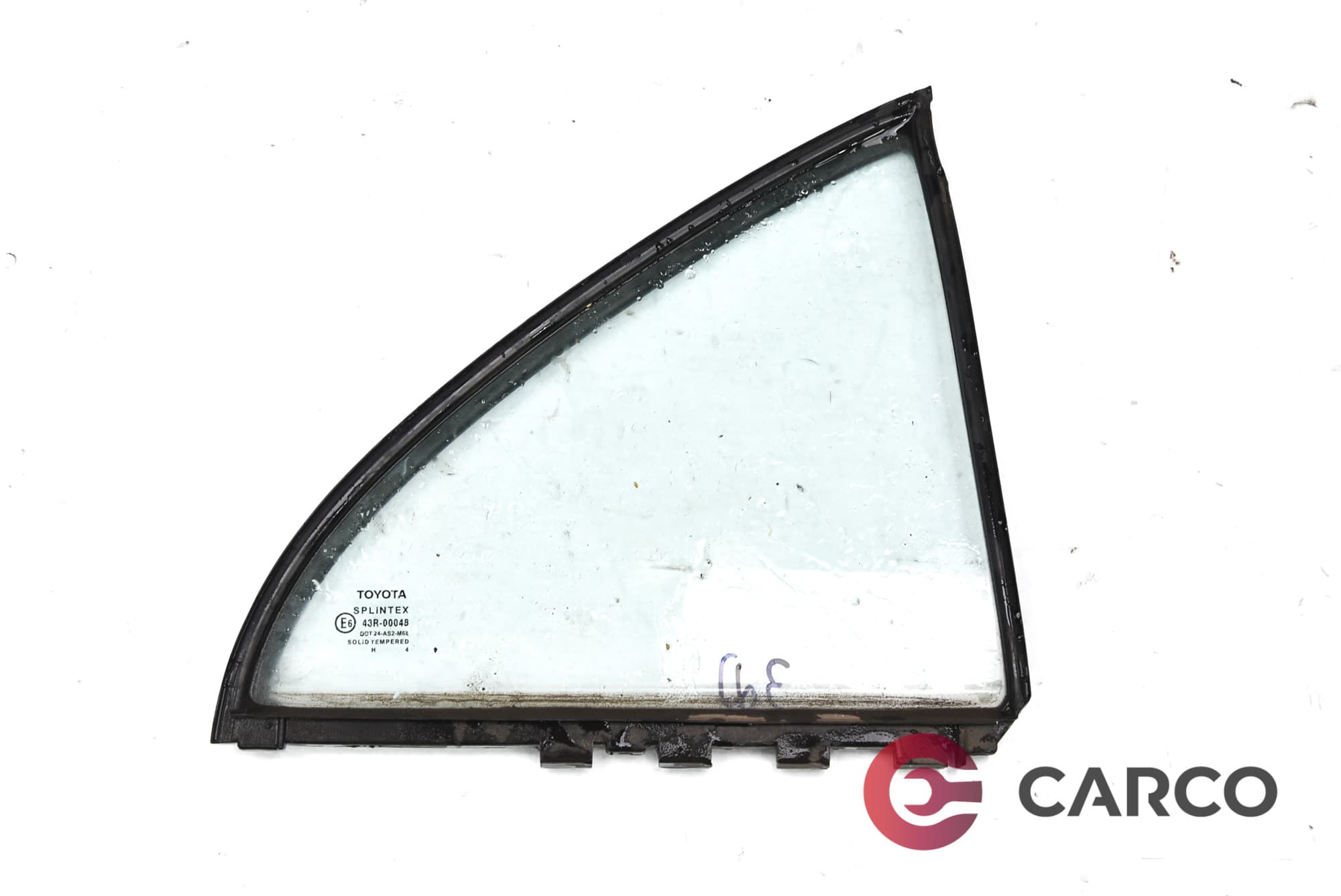 Стъкло фикс заден десен за TOYOTA AVENSIS седан (T25) 1.6 VVT-i (2003 - 2008)