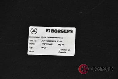 Кора багажник дясна A2116909825 за MERCEDES-BENZ E-CLASS седан (W211) E 200 CDI (211.004) (2002 - 2009)
