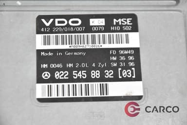 Компютър двигател 0225458832 за MERCEDES-BENZ E-CLASS седан (W210) E 200 (210.035) (1995 - 2003)