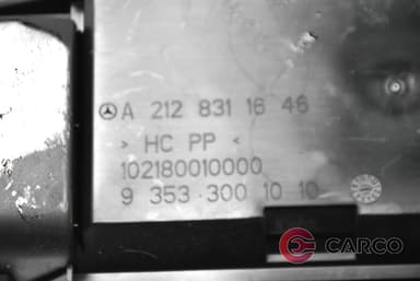 Въздуховод A2128311646 за MERCEDES-BENZ E-CLASS седан (W212) E 350 CGI (212.057) (2009)