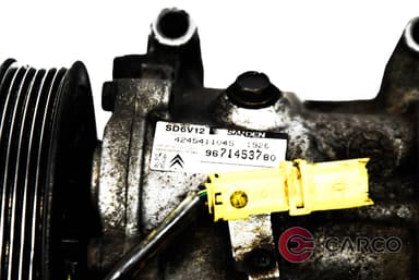 Компресор климатик 9671453780 за PEUGEOT 206+ (T3E) 1.4 i (2009)