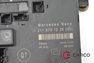 Модул врата предна дясна 2118701226 за MERCEDES-BENZ E-CLASS седан (W211) Facelift E 200 CDI (2002 - 2009)