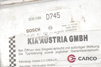 Компютър двигател 39109-27060 за KIA CERATO I (LD) 2.0 CRDi (2004 - 2009)