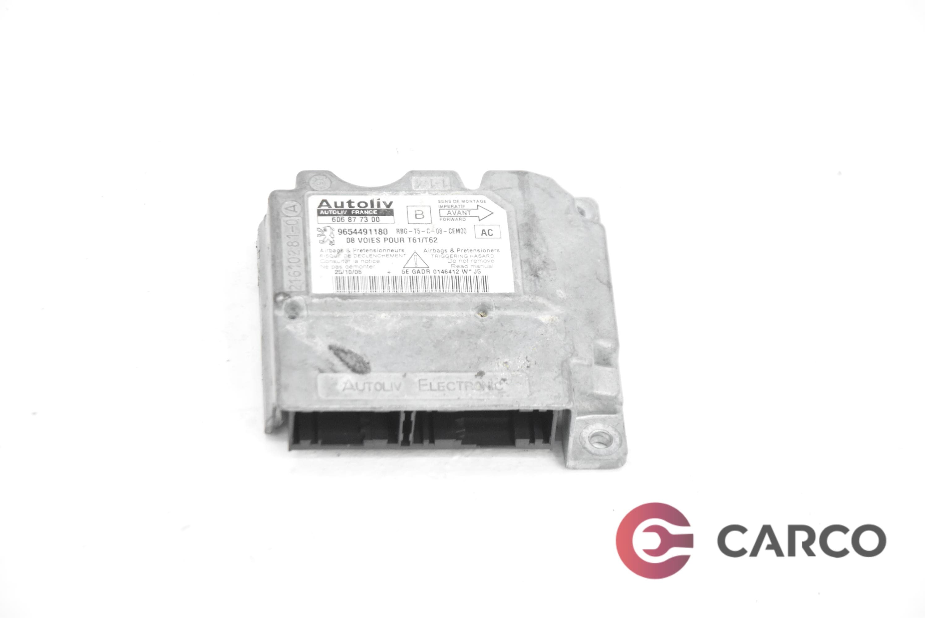 Модул AIRBAG 9654491180 за PEUGEOT 307 (3A/C) Facelift 1.4 16V (2000)