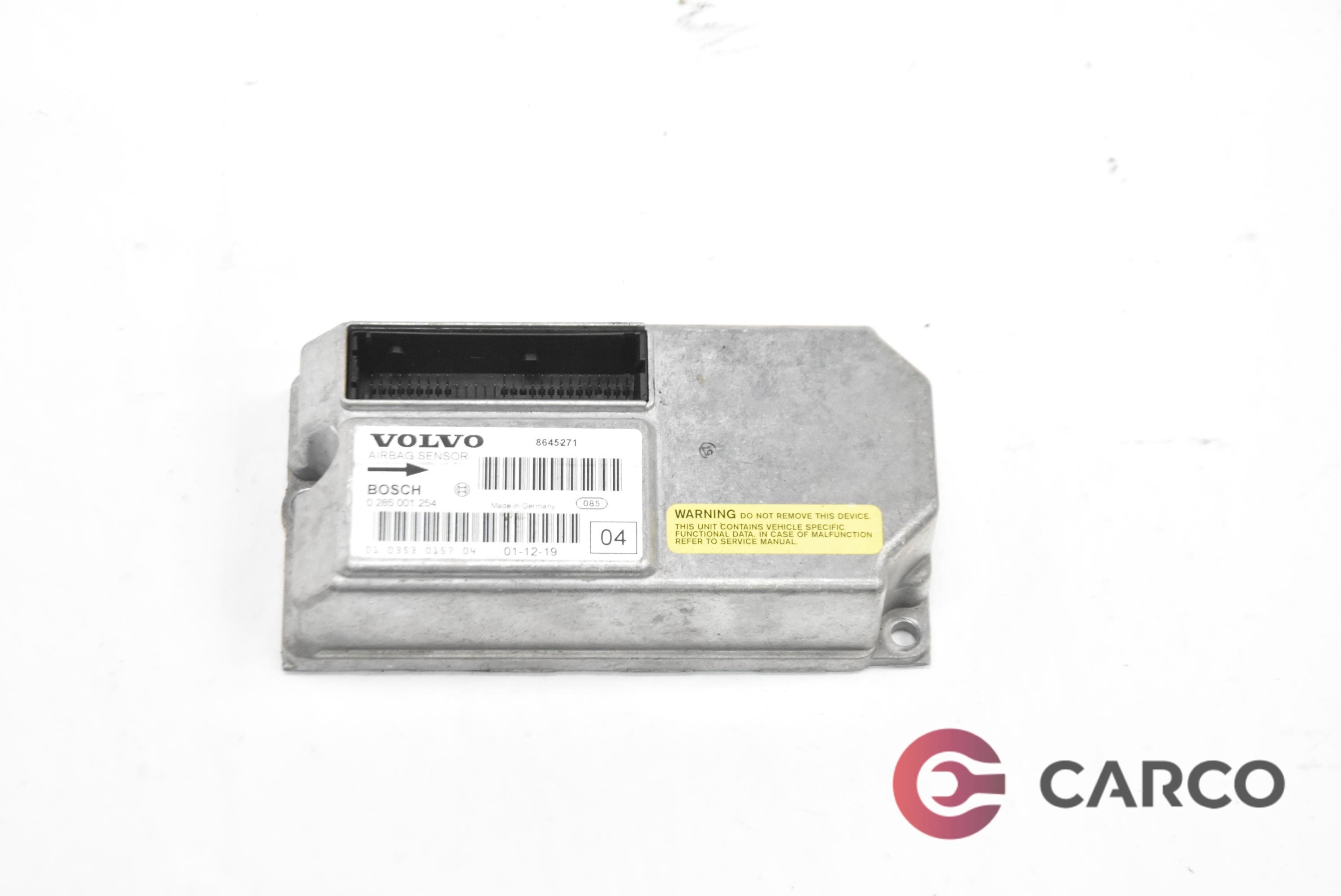 AIRBAG сензор 0285001254 за VOLVO S60 I седан 2.4 D5 (2000 - 2010)