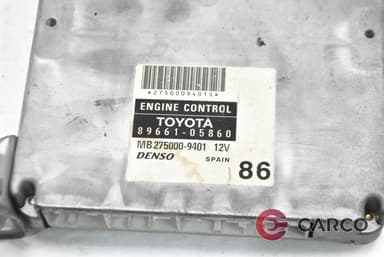 Компютър двигател 89661-05860 за TOYOTA AVENSIS седан (T25_) 1.8 (2003 - 2008)