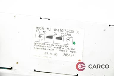 Дисплей радио 86110-52030 за TOYOTA YARIS VERSO (_NLP2_, _NCP2_) 1.3 (NCP22) (1999 - 2005)