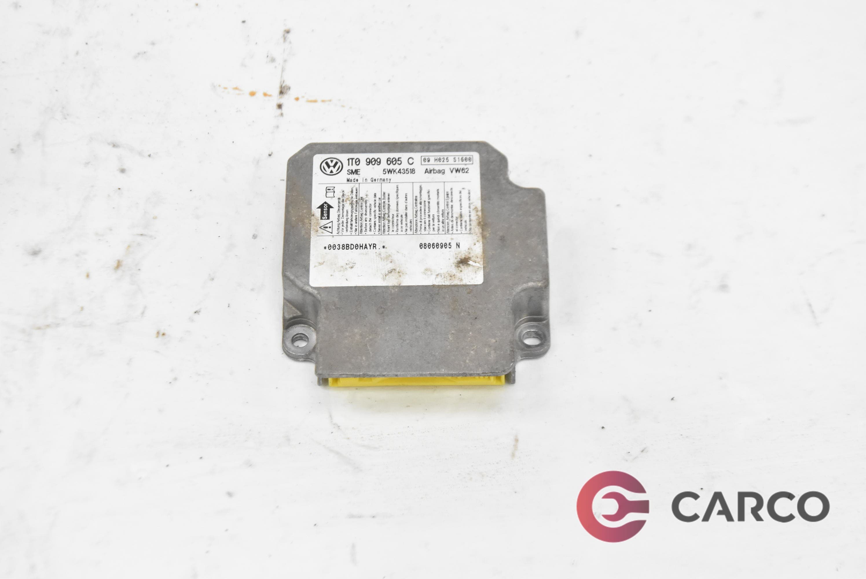 AIRBAG модул 1T0909605C за VW TOURAN (1T1, 1T2) 1.6 FSI (2003 - 2010)