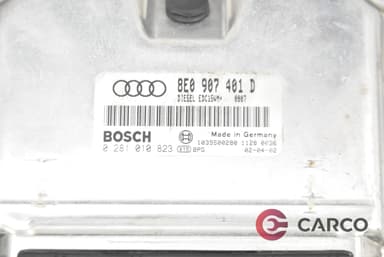 Компютър двигател 8E0907401D за AUDI A4 Avant (8E5, B6) 2.5 TDI quattro (2001 - 2004)