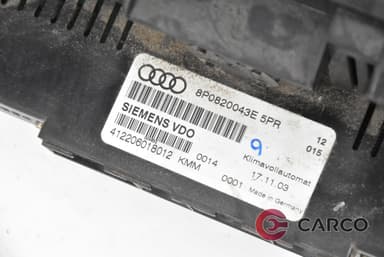 Управление климатроник 8P0820043E за AUDI A3 (8P1) 2.0 TDI 16V (2003 - 2012)