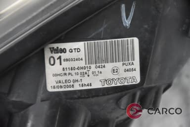 Фар ляв 81150-0H010 за TOYOTA AYGO (WNB1_, KGB1_) 1.0 (KGB10) (2005)