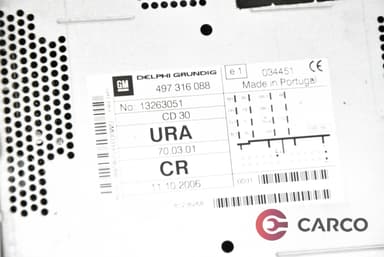Радио CD 13263051 за OPEL ZAFIRA B (A05) 1.9 CDTI (2005)