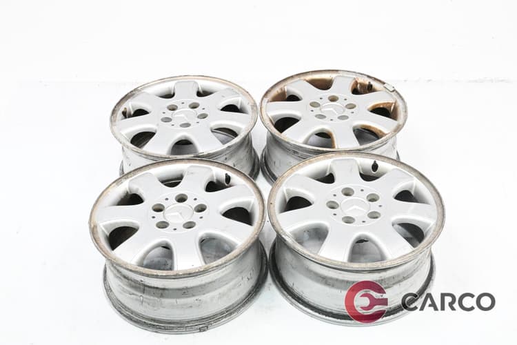 Алуминиеви джанти 16 цола 7Jx16H2 ET37 Ц.О. 66.6 5x112 4 броя № 2084010702 за MERCEDES-BENZ CLK (C208) Facelift CLK 200 (1997 - 2002)