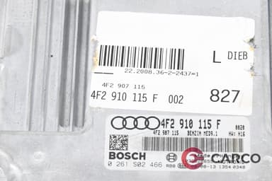 Компютър двигател 4F2910115F за AUDI A6 седан (4F2, C6) 2.0 TFSI (2004 - 2011)