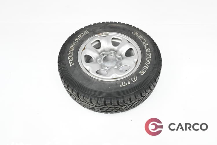 Резервна гума с джанта Yokohama 16 цола 225/75 R16 DOT:1003 7Jx16H2 за NISSAN TERRANO II Third Facelift (R20) 3.0 Di 4WD (1992 - 2007)