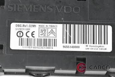 Модул налягане гуми 9655140080 за PEUGEOT 407 купе (6C_) 2.2 16V (2005)