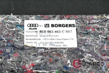 Кора над резервна гума 4E0863463C за AUDI A8 седан (4E_) 3.0 TDI quattro (2002 - 2010)