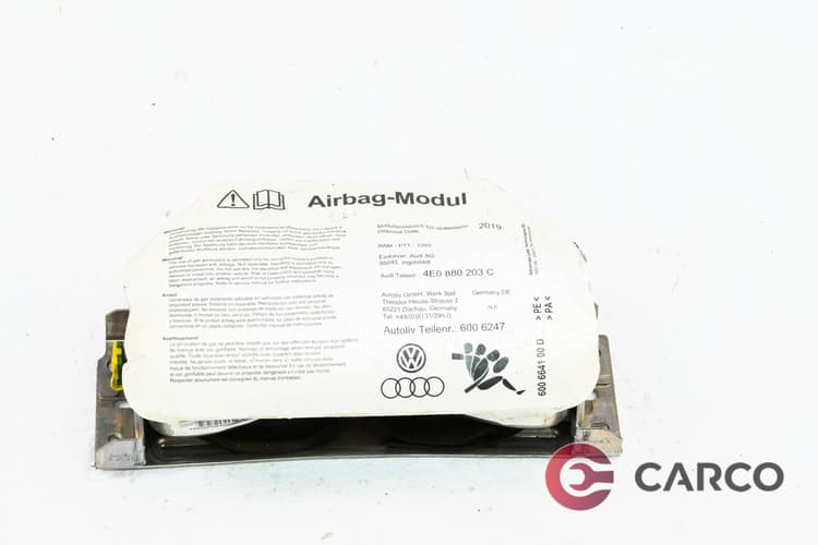 AIRBAG пасажер 4E0880203C за AUDI A8 седан (4E_) 3.0 TDI quattro (2002 - 2010)