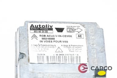 Модул AIRBAG 9653190980 за PEUGEOT PARTNER ван Facelift (M49/M59) 1.4 (1996 - 2012)