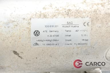 Резервоар въздушнио окачване 3D0 616 201 за VW PHAETON седан (3D_) 3.0 V6 TDI 4motion (2002)