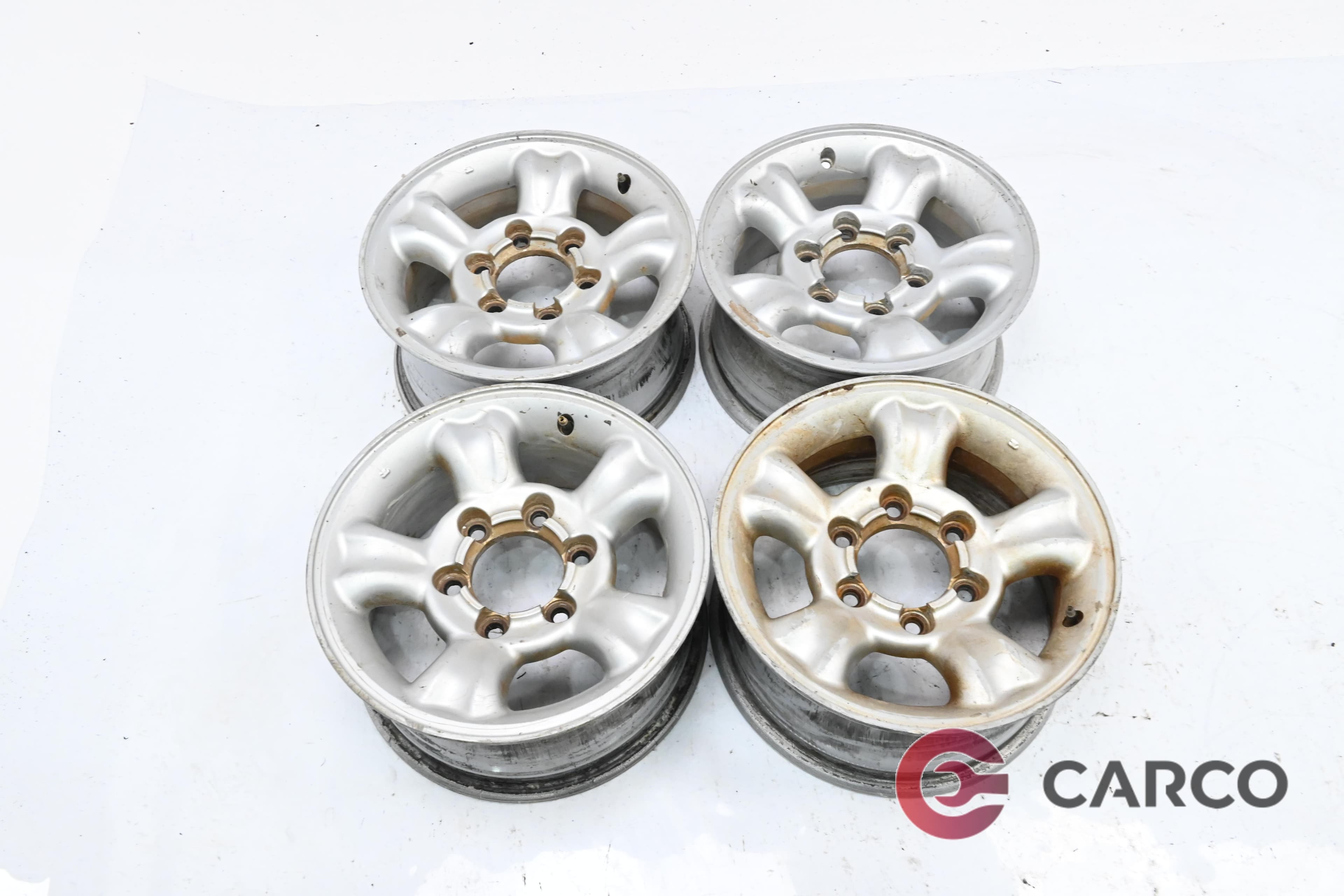 Алуминиеви джанти 15 цола 15x7J25 6x139.7 Ц.О 107.1 4 броя за MITSUBISHI PAJERO II (V3_W, V2_W, V4_W, NH, NJ, NK, NL) 2.8 TD (V46W) (1990 - 1999)