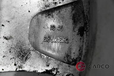 Алуминиеви джанти 16 цола 6.5Jx16H2 IS49 5x110 Ц.О 65.1 4 броя за SAAB 9-3 комби (YS3F) 1.8t 2.0 (2005)