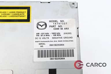 CD  плеър 14797327 за MAZDA 5 Facelift (CR19) 2.0 CD (2005)
