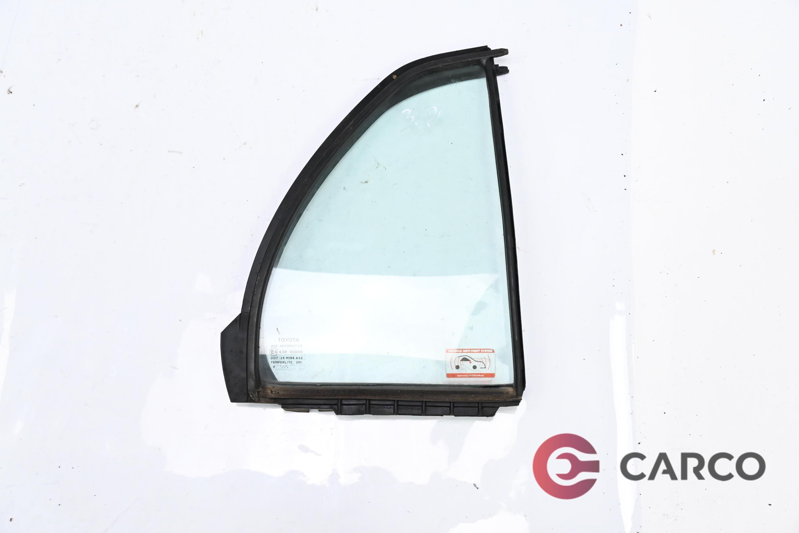 Стъкло фикс задно дясно за TOYOTA YARIS/VITZ Facelift (SCP9_, NSP9_, KSP9_, NCP9_, ZSP9_) 1.33 VVT-i (2005)