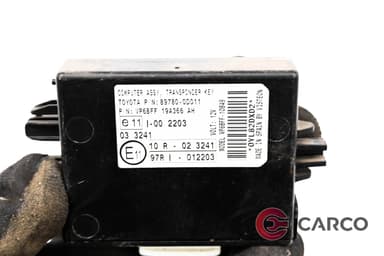 Имобилайзер 89780 0D011 за TOYOTA YARIS/VITZ Facelift (SCP9_, NSP9_, KSP9_, NCP9_, ZSP9_) 1.33 VVT-i (2005)