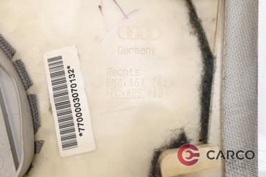 Лайсна Б колонка дясна горна част 8K0867282 за AUDI A4 седан (8K2, B8) 2.0 TDI (2007 - 2015)