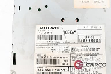Радио CD 31260528 за VOLVO V50 комби (MW) 2.4 D5 (2004)