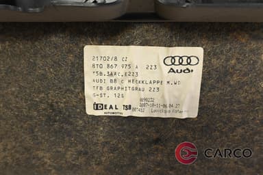 Кора заден капак за AUDI A5 (8T3) 3.0 TDI quattro (2007)
