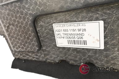 Кора над резервна гума за MERCEDES-BENZ S-CLASS седан (W221) S 320 CDI (221.022, 221.122) (2005 - 2013)