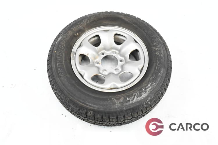 Резервна гума с джанта 16 цола Bridgestone 235/70/16 7Jx16H2 ET25 6x139.7 Ц.О 100 1 брой за NISSAN TERRANO II (R20) second Facelift 2.7 TD 4WD (1992 - 2007)