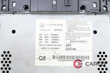 Радио CD за MERCEDES-BENZ C-CLASS седан (W203) C 220 CDI (203.008) (2000 - 2007)
