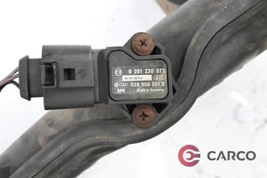 Въздуховод с датчик налягане 0 261 230 073 за VW PASSAT Variant B6 (3C5) 2.0 TDI 16V (2005 - 2011)