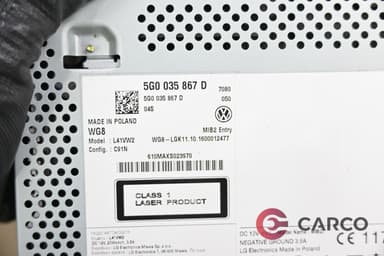 Мултимедия 5G0035867 D за VW GOLF VII (5G1, BE1) 1.4 TSI (2012)