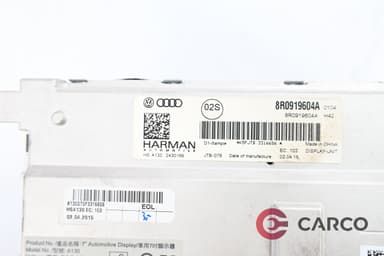 Дисплей 8R0919604A за AUDI A4 седан FACELIFT (8K2, B8) 3.0 TDI (2007 - 2015)
