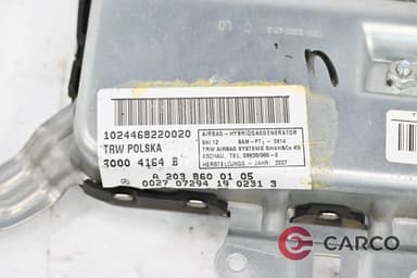 AIRBAG врата заден ляв A2038600105 за MERCEDES-BENZ CLS (C219) CLS 320 CDI (219.322) (2004 - 2011)