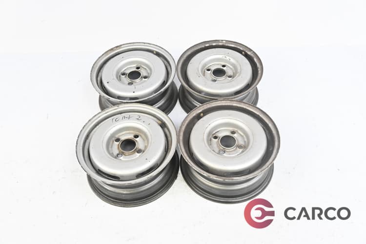 Стоманена джанта 13 цола 5.5 2Jx13H2 ET38 4X100 Ц.О.57.1 4 Броя за VW GOLF Mk II (19E, 1G1) 1.6 (1983 - 1992)