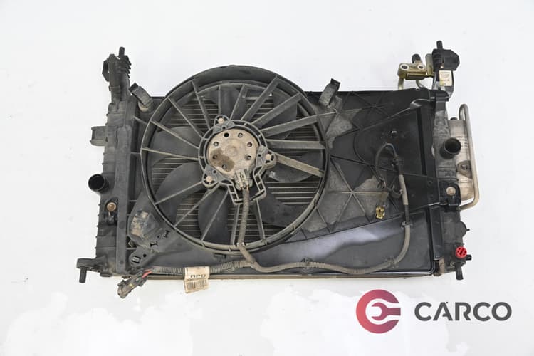 Воден и климатичен радиатор с перка охлаждане за OPEL MERIVA 1.6 16V (2003 - 2010)