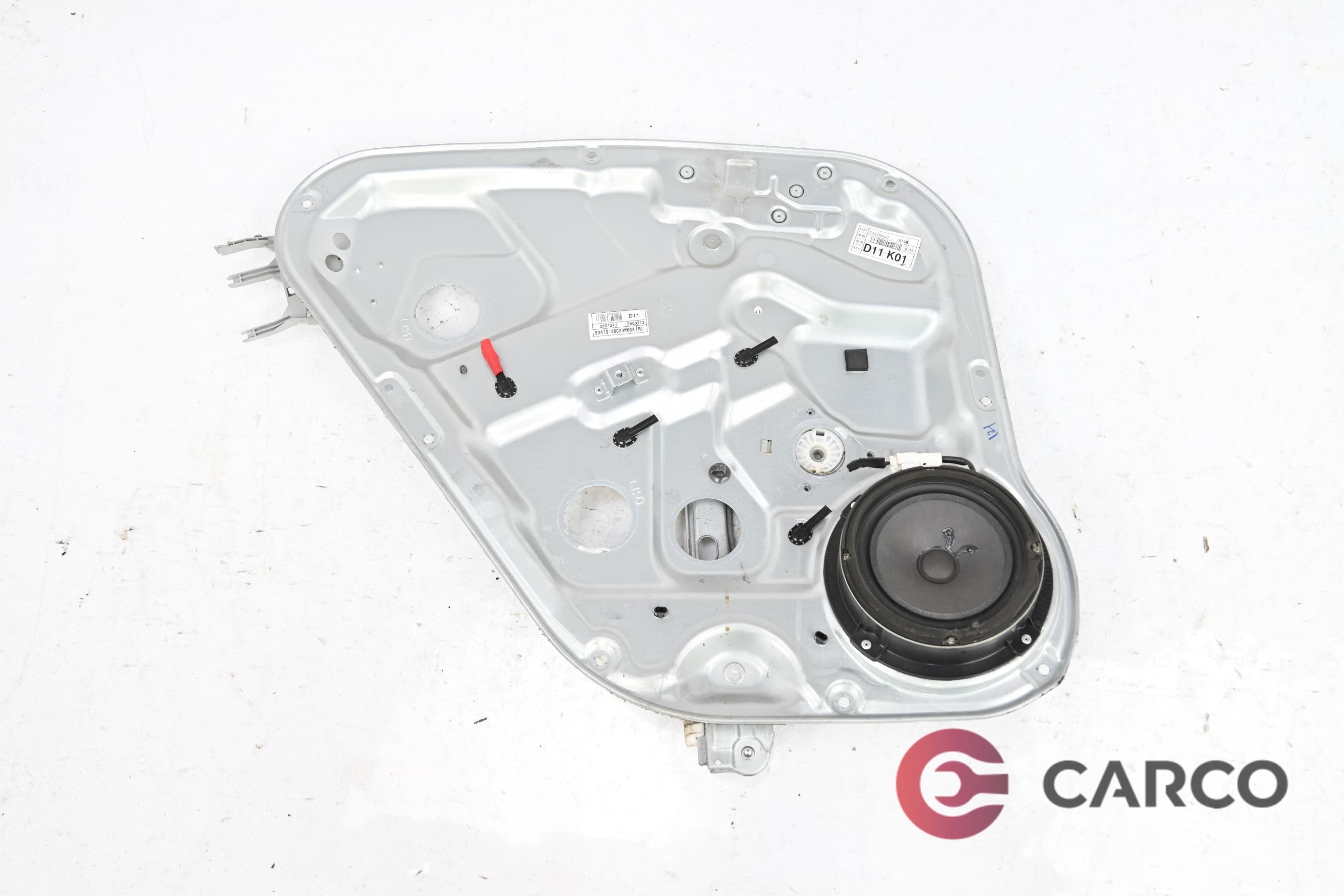 Стъклоповдигач заден ляв с панел врата за HYUNDAI SANTA FÉ II (CM) 2.2 CRDi 4x4 (2005)