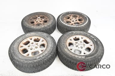 Алуминиеви джанти с всесезонни гуми 16 цола HANKOOK P245/70R16 DOT1216 50.816X7J 5X127 Ц.О. 71.5 4Броя за JEEP GRAND CHEROKEE Mk II (WJ, WG) 3.1 TD 4x4 (1998 - 2005)