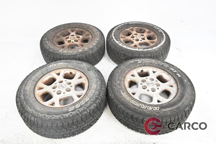 Алуминиеви джанти с всесезонни гуми 16 цола HANKOOK P245/70R16 DOT1216 50.816X7J 5X127 Ц.О. 71.5 4Броя за JEEP GRAND CHEROKEE Mk II (WJ, WG) 3.1 TD 4x4 (1998 - 2005)