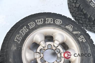 Алуминиеви джанти с всесезонни гуми15 цола RUNWAY 235/75 R15 DOT 3007 7JJX15 ET22 6X139.7 Ц.О. 107.1 4Броя за SSANGYONG MUSSO (FJ) 2.9 TD (1993)